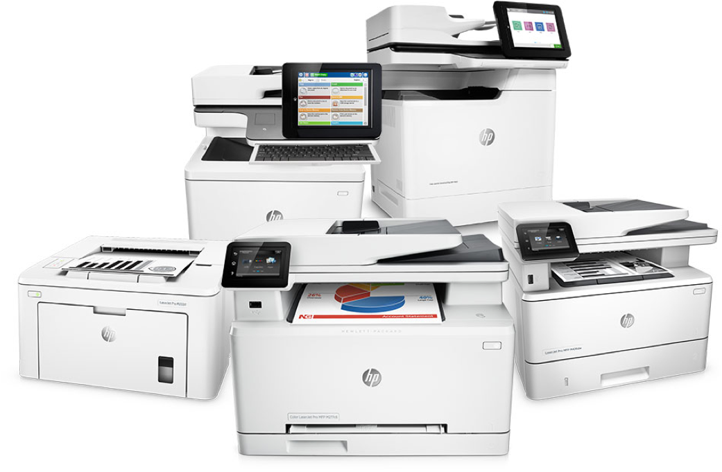 HP Inchiriere flota multifunctionale A4 / A3 laser monocrom si color